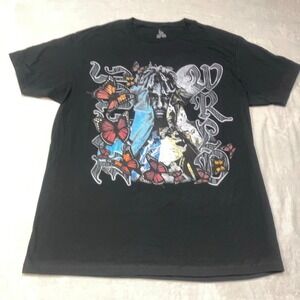 Juice WRLD Shirt Men's Large Butterfly Graphic 999 Club Rap Band Tee Made in USA